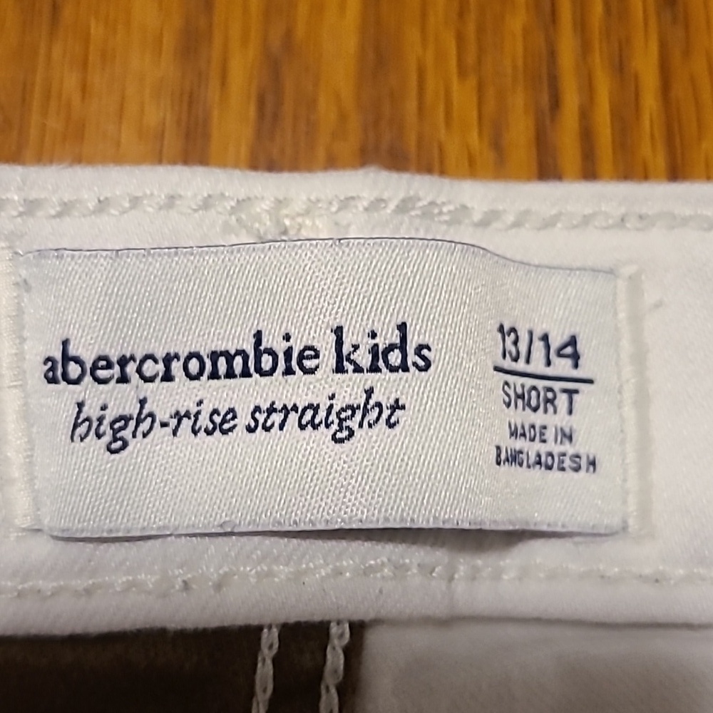 Abercrombie kids Straight Leg 2 Color Jeans - Girls 13/14 Short - Picture 4 of 10